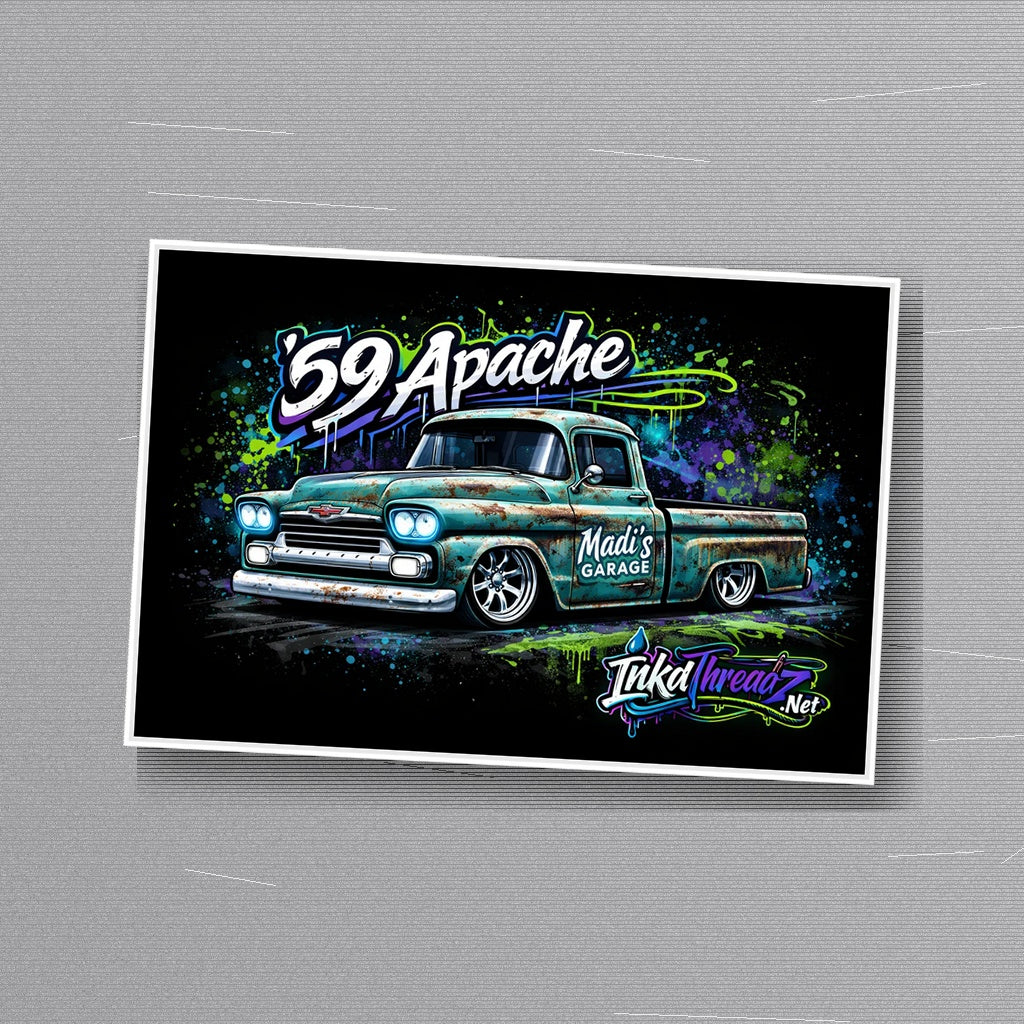 '59 Apache sticker applied