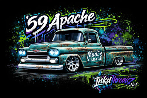 '59 Apache Die-Cut Sticker