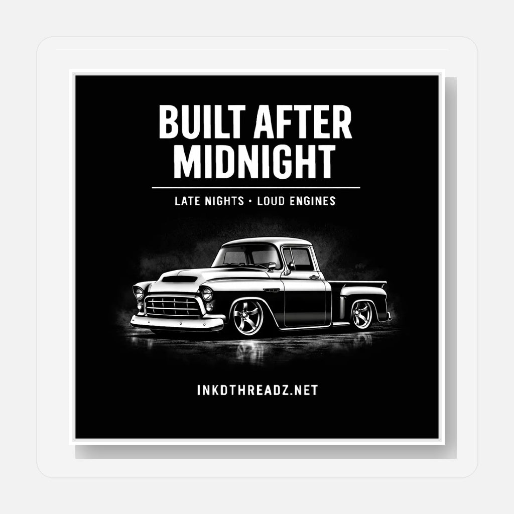 BAM '55 Chevy sticker on backing