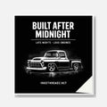 BAM '55 Chevy die-cut sticker peel