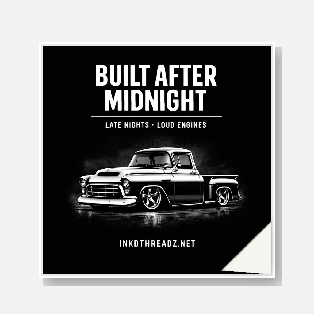 BAM '55 Chevy die-cut sticker peel
