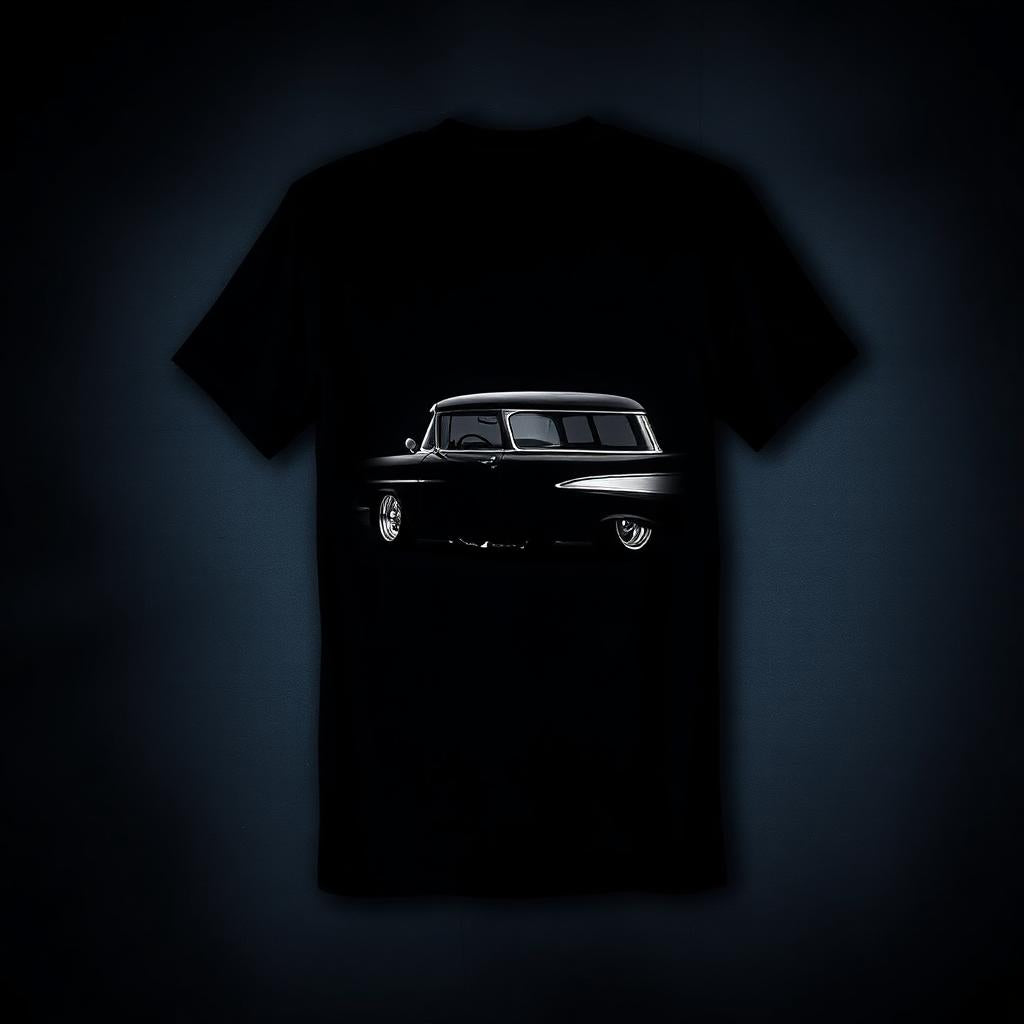 Built After Midnight '57 Chevy Wagon Tee - Back