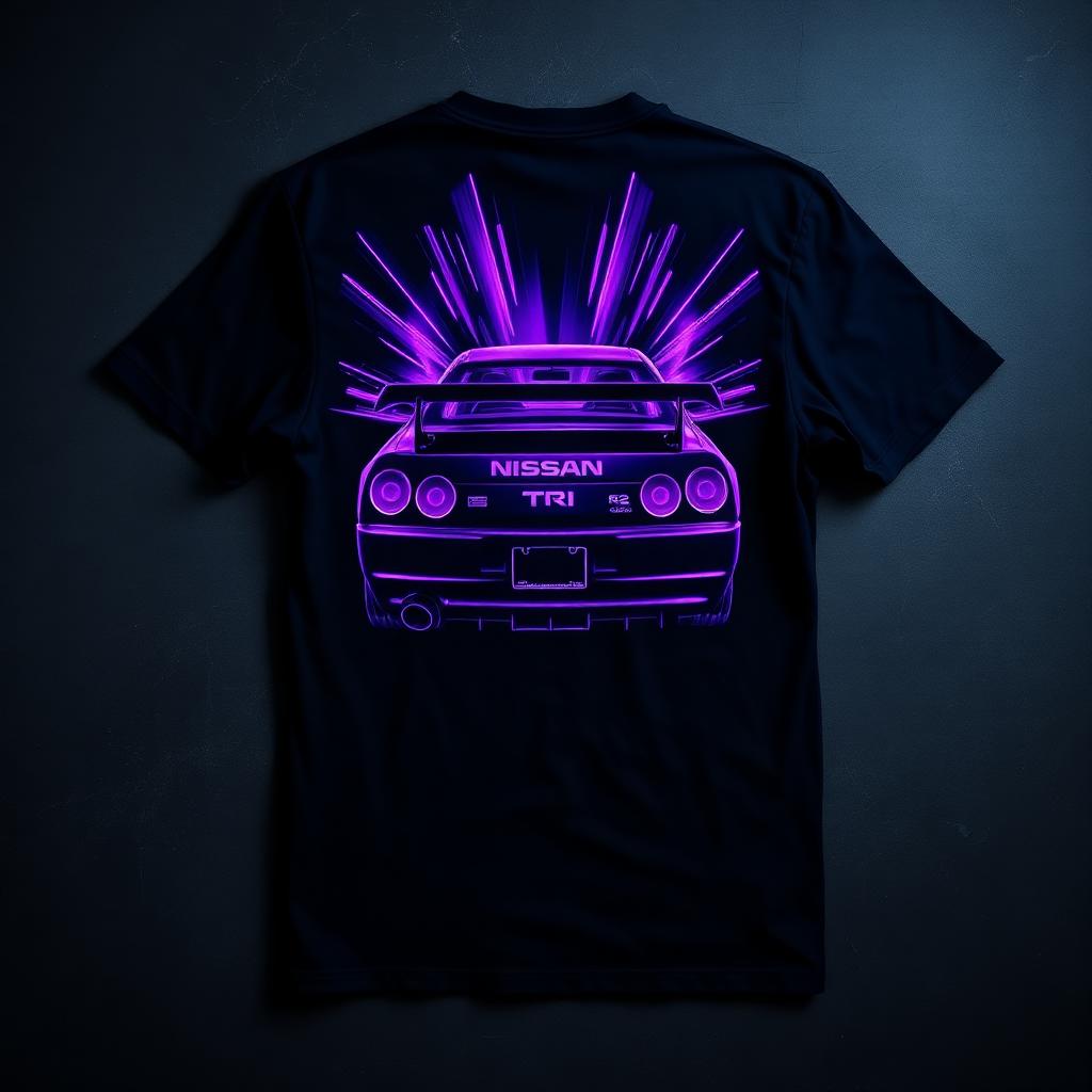 Built After Midnight Nissan GTR R34 Tee - Back