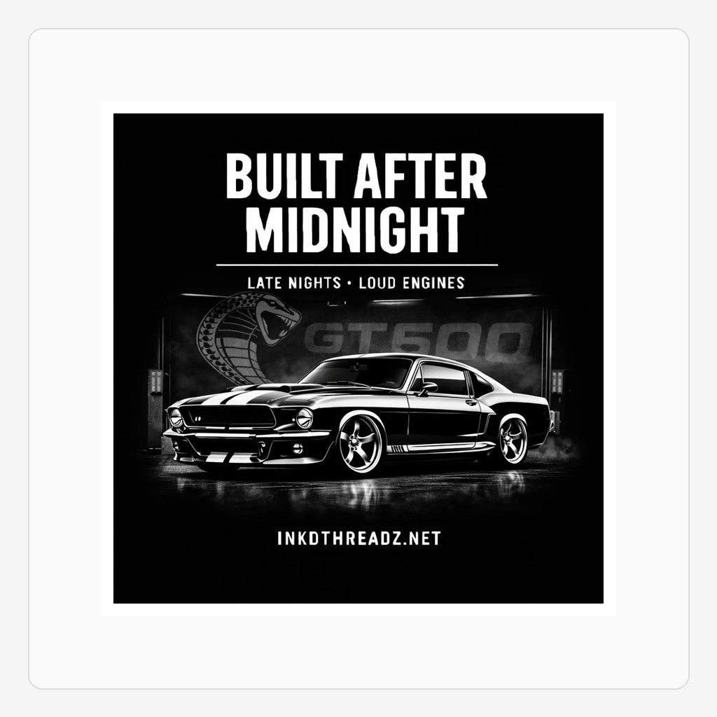 BAM Shelby GT500 sticker on backing