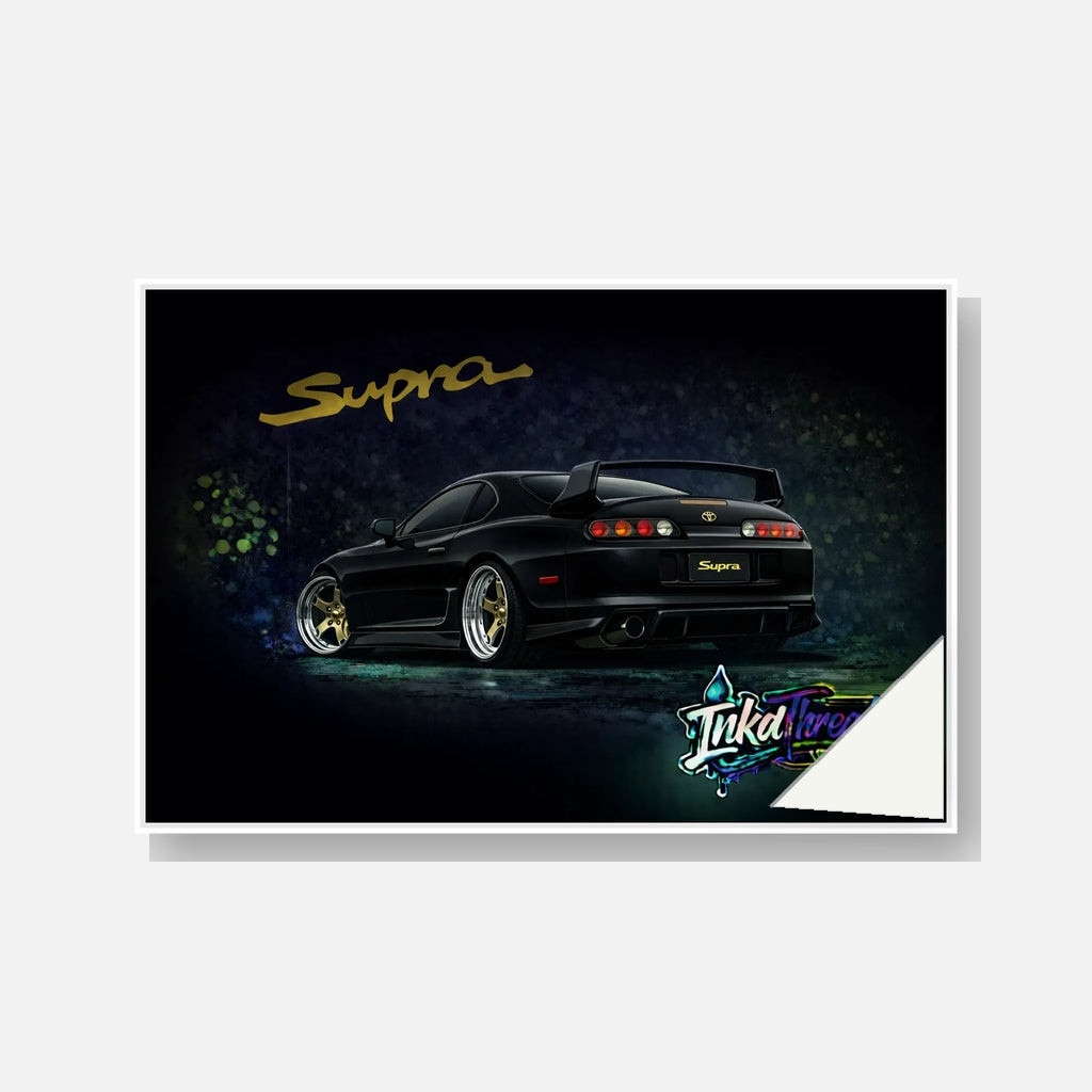 Black Supra die-cut sticker peel