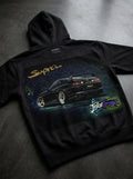 Black Supra Zip-Up Hoodie mockup