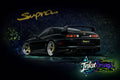 Black Supra Die-Cut Sticker