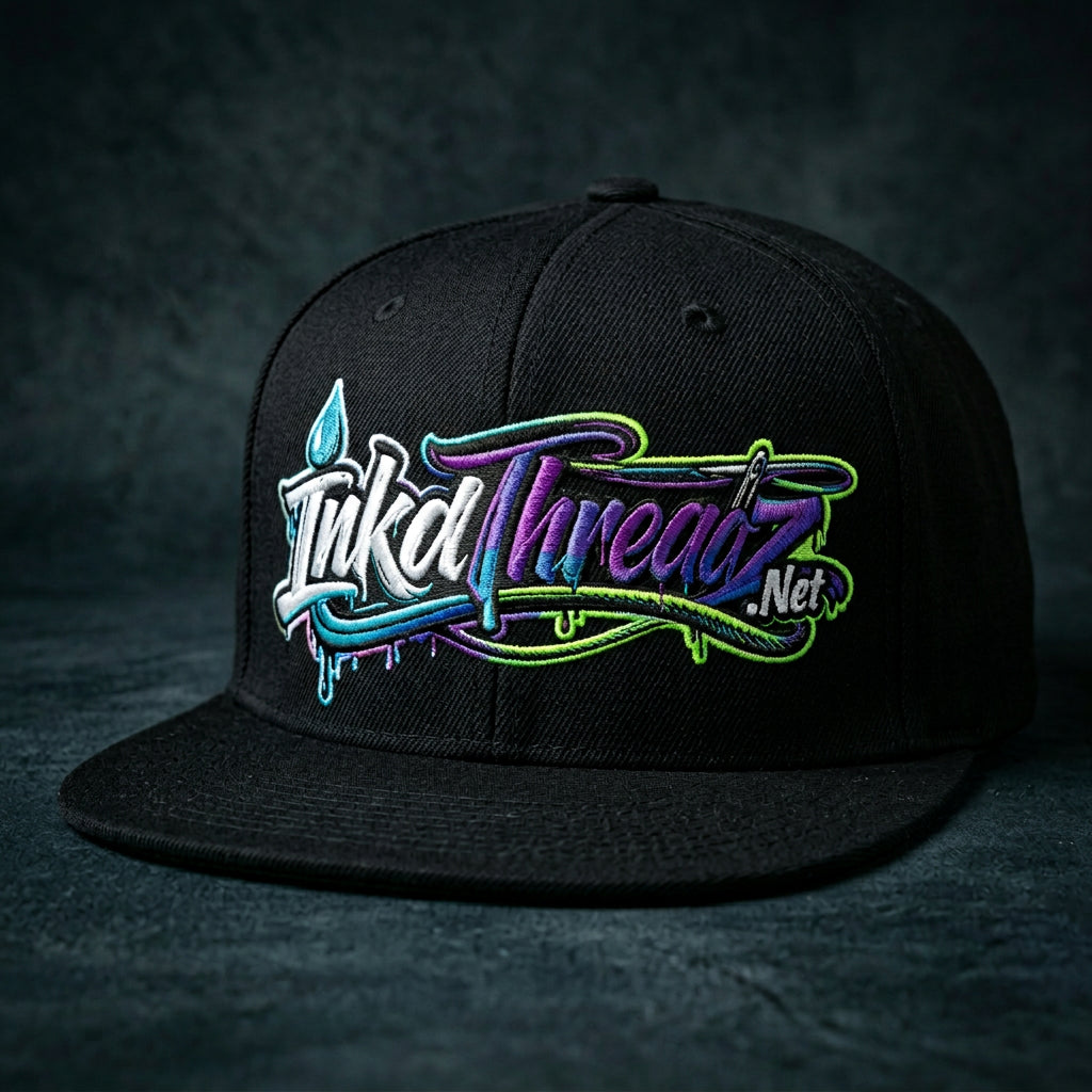InkdThreadz Color Logo Black Snapback