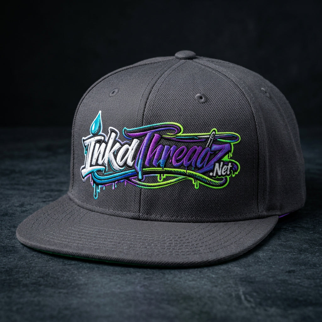 InkdThreadz Color Logo Charcoal Snapback